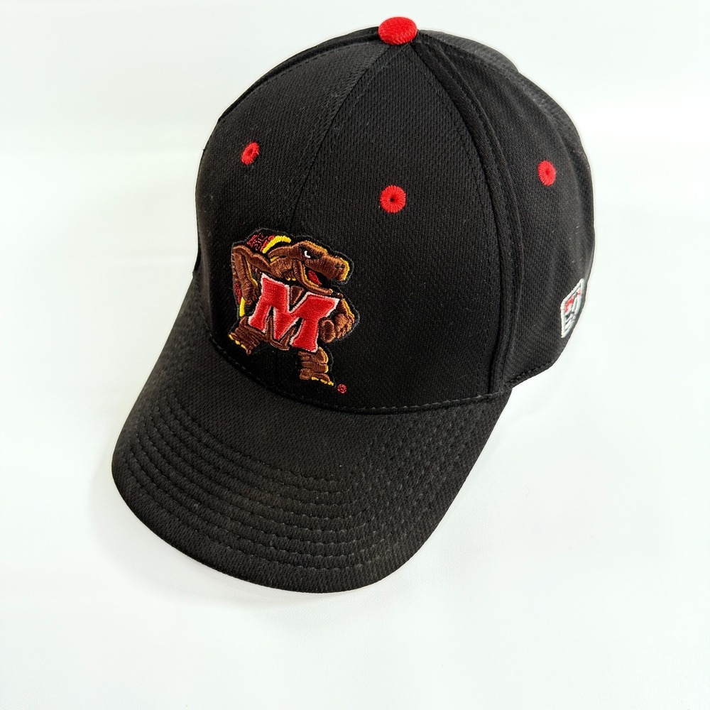 Maryland Terrapins The Game PRO Fitted Hat Size OSFM Black Terps Cap
